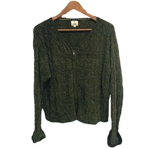 ⭐️🌟Cousin Johnny Knit Double sided Zipper Sweater S